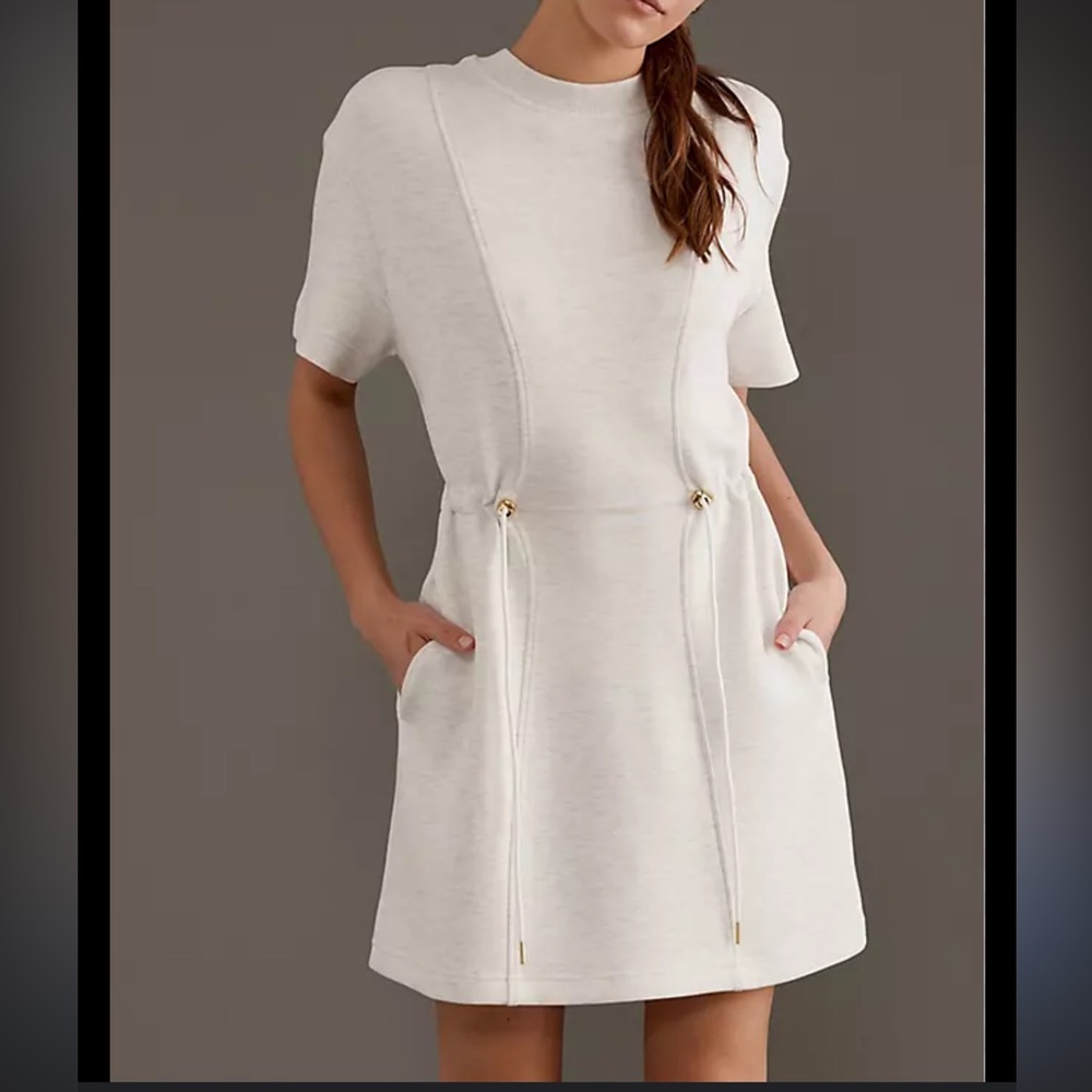 Varley maple Mini Dress with Drawstring Detail Sz XS